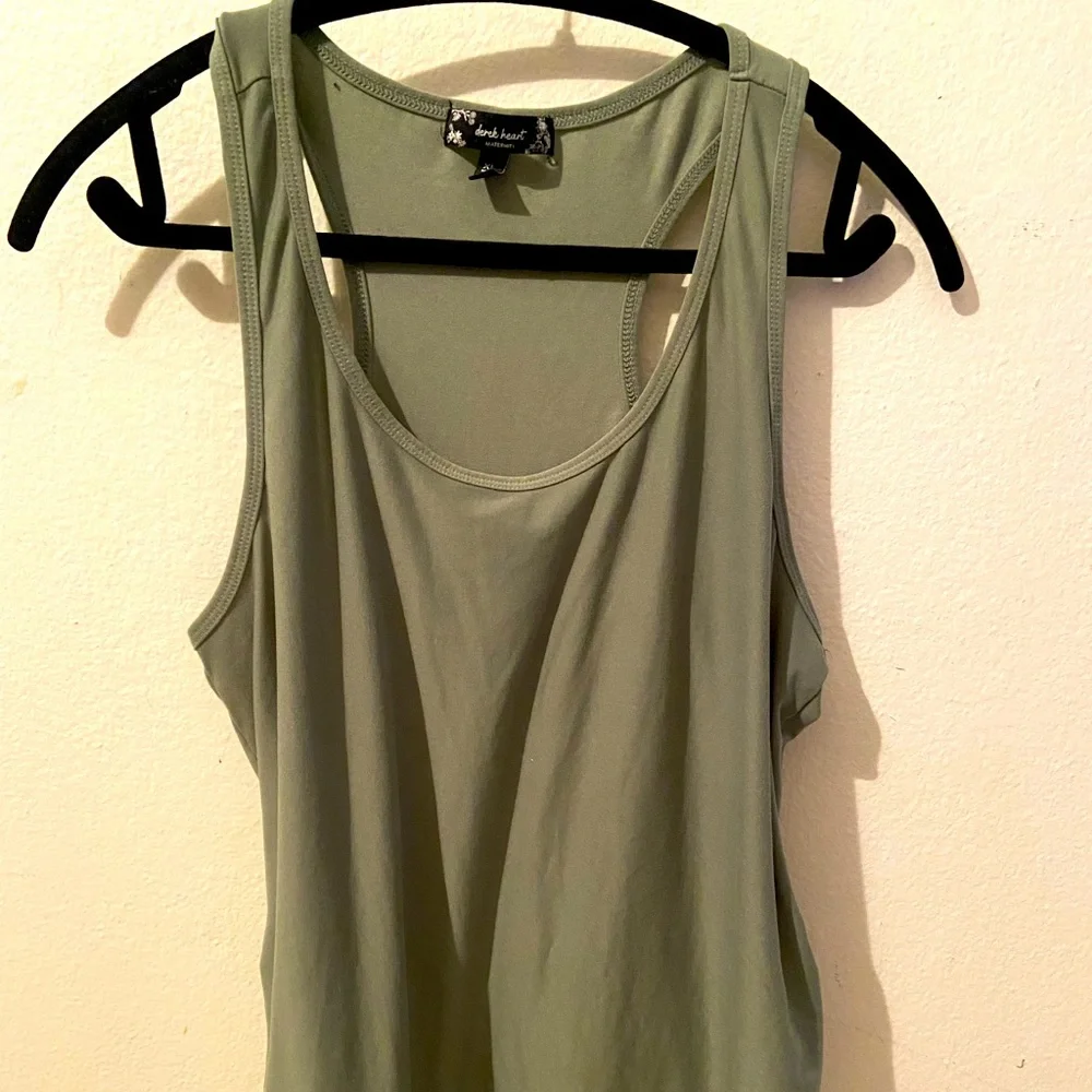 Maternity Racer Back Tank - Picture 1 of 4
